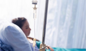 The patient undergoes chemotherapy.